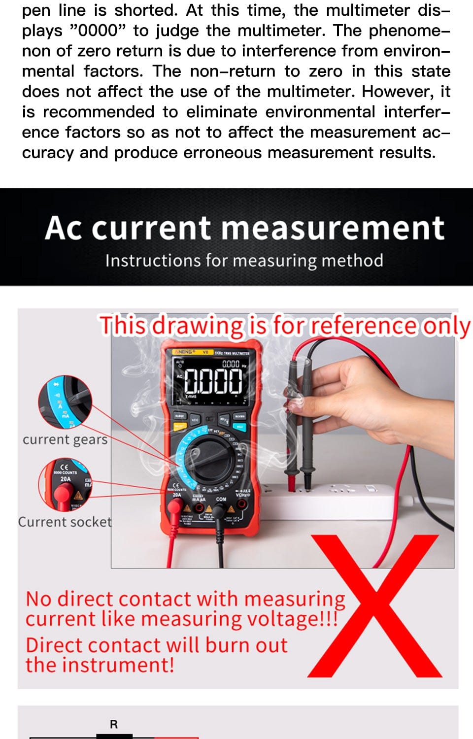 Avelena | Aneng Q1 Digitale Multimeter 9999 Analogtester Wahrer Rms Professionelles Multimeter Diy Transistor Kondensator Ncv Tester Lcr Meter