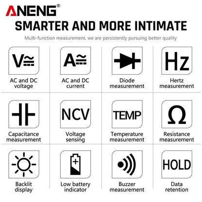 Avelena | Aneng Q1 Digitale Multimeter 9999 Analogtester Wahrer Rms Professionelles Multimeter Diy Transistor Kondensator Ncv Tester Lcr Meter
