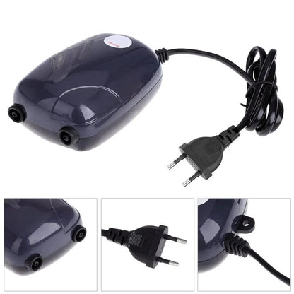 Avelena | Aquarium Luftpumpe Fischtank Mini Kompressor Einzel Doppel Ausgang Mit Rückschlagventil Schlauch Aquatische Zubehör 220V 3W 5W