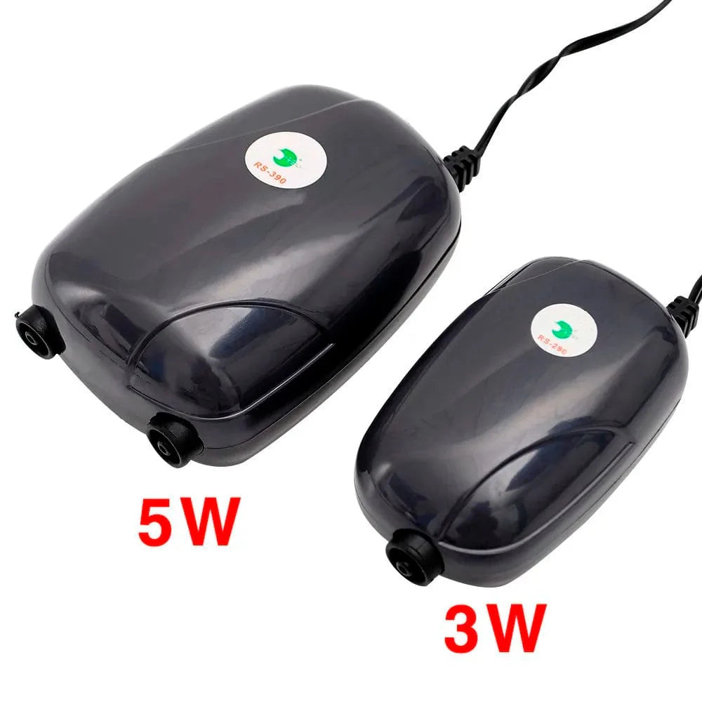 Avelena | Aquarium Luftpumpe Fischtank Mini Kompressor Einzel Doppel Ausgang Mit Rückschlagventil Schlauch Aquatische Zubehör 220V 3W 5W