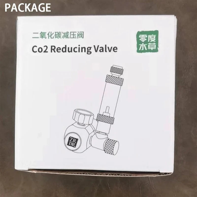Avelena | Aquarium Co2-Regulator, Aquarium Aluminiumlegierung Einfacher Manometer-Regulator, Aquarienpflanzen Co2-Ausrüstungszubehör
