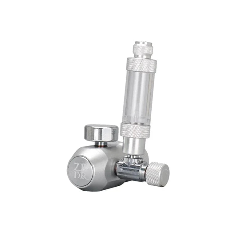 Avelena | Aquarium Co2-Regulator, Aquarium Aluminiumlegierung Einfacher Manometer-Regulator, Aquarienpflanzen Co2-Ausrüstungszubehör