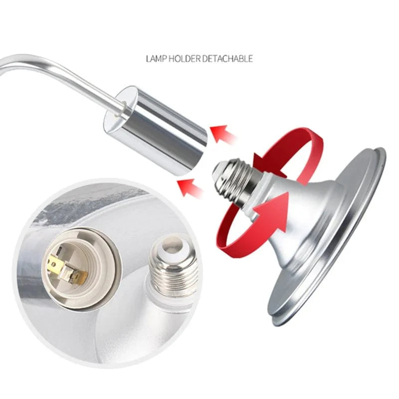 Avelena | Aquarium Led-Lampen 20W/40W Wasserpflanzen Wachstumslicht Schildkröte-Reptilienbeleuchtung Klemmlampe für Aquarien