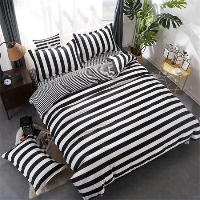 Avelena | Schlafzimmer Ocean Bettwäsche Set Baumwolle Bettbezug Sets Bettlaken Kissenbezug Heimtextilien Matratze Einzel-King-Bettwäsche