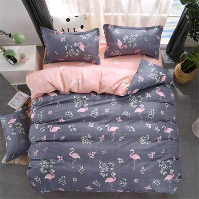 Avelena | Schlafzimmer Ocean Bettwäsche Set Baumwolle Bettbezug Sets Bettlaken Kissenbezug Heimtextilien Matratze Einzel-King-Bettwäsche