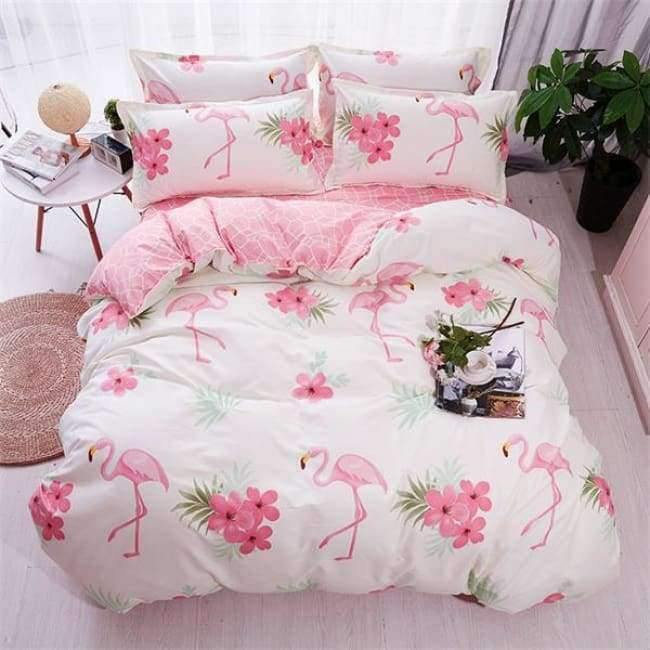 Avelena | Schlafzimmer Ocean Bettwäsche Set Baumwolle Bettbezug Sets Bettlaken Kissenbezug Heimtextilien Matratze Einzel-King-Bettwäsche