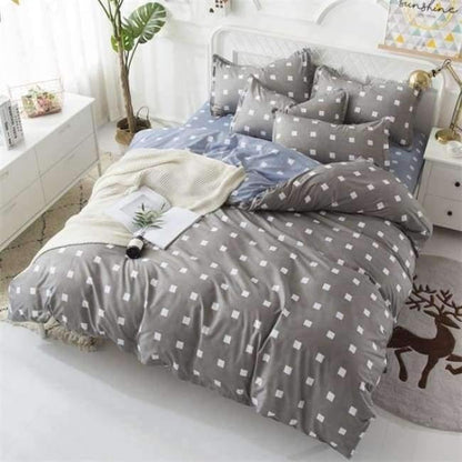 Avelena | Schlafzimmer Ocean Bettwäsche Set Baumwolle Bettbezug Sets Bettlaken Kissenbezug Heimtextilien Matratze Einzel-King-Bettwäsche