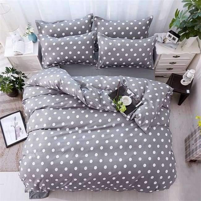 Avelena | Schlafzimmer Ocean Bettwäsche Set Baumwolle Bettbezug Sets Bettlaken Kissenbezug Heimtextilien Matratze Einzel-King-Bettwäsche