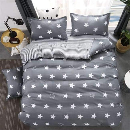 Avelena | Schlafzimmer Ocean Bettwäsche Set Baumwolle Bettbezug Sets Bettlaken Kissenbezug Heimtextilien Matratze Einzel-King-Bettwäsche