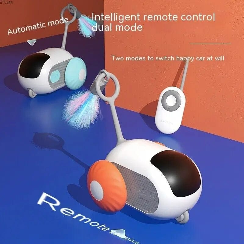 Avelena | Atuban Fernbedienung Smart Katzen Spielzeug, Aktives Rollauto Mit Austauschbarem Auto, Wiederaufladbares Bösartiges Auto Für Indoor-Katzen/Kätzchen Kleine Hunde