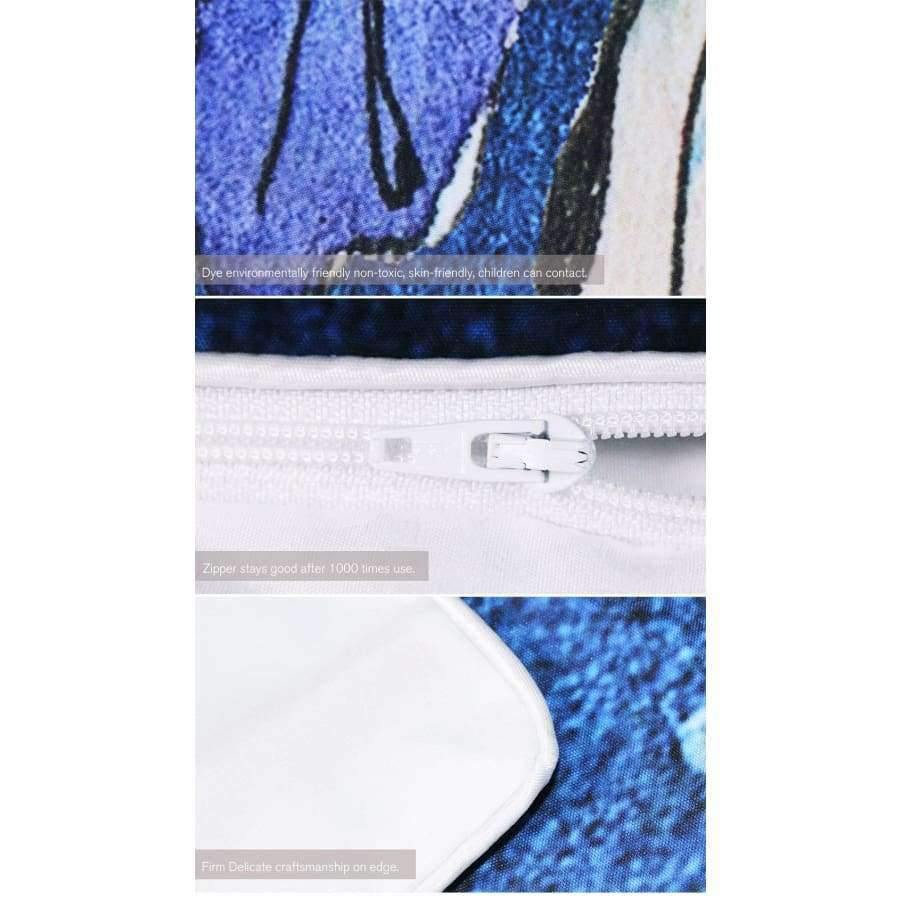 Avelena | Bettwäsche Dreamcatcher Bettwäsche Set Queen Größe Feder Blau Bedruckte Bettdecke Boho Bettwäsche 3-Teilig Weißkopfseeadler Heimtextilien
