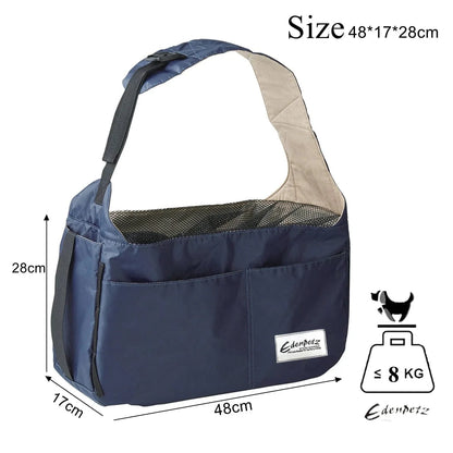 Avelena | Großes Angebot! Haustier Sling Tragetasche Groß 8Kg Modisch Atmungsaktiv Zusammenklappbar Hund Katze Schultertasche
