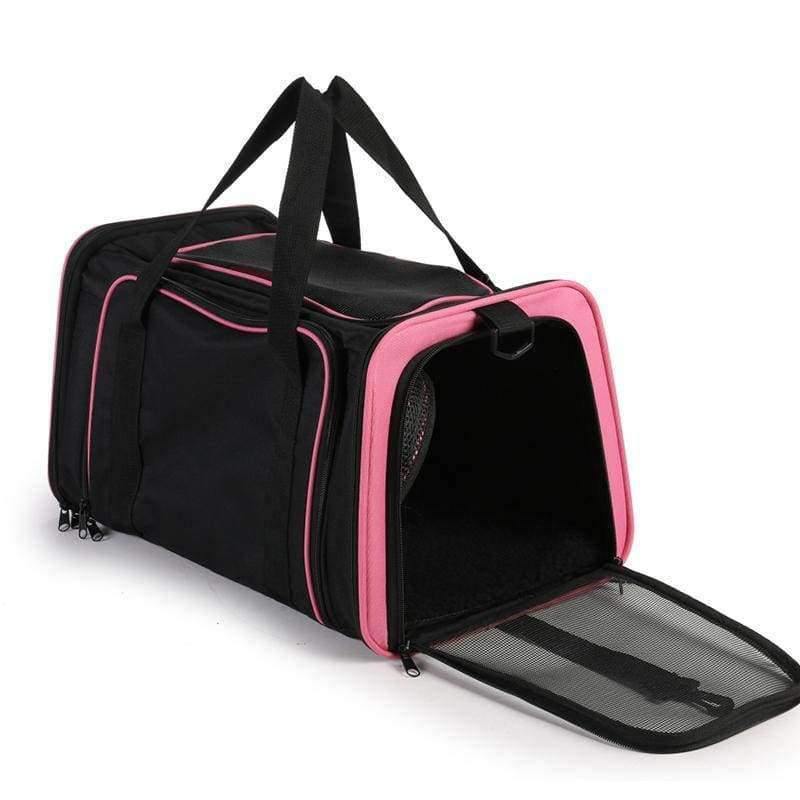 Avelena | Erweiterbare Tragbare Haustier Hund Auto Reise Tasche für Kleine Hunde Oxford Atmungsaktiver Katzen Tragetasche Outdoor Auto Reise Zubehör