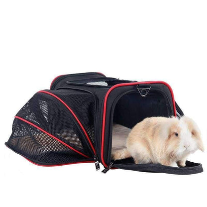 Avelena | Erweiterbare Tragbare Haustier Hund Auto Reise Tasche für Kleine Hunde Oxford Atmungsaktiver Katzen Tragetasche Outdoor Auto Reise Zubehör