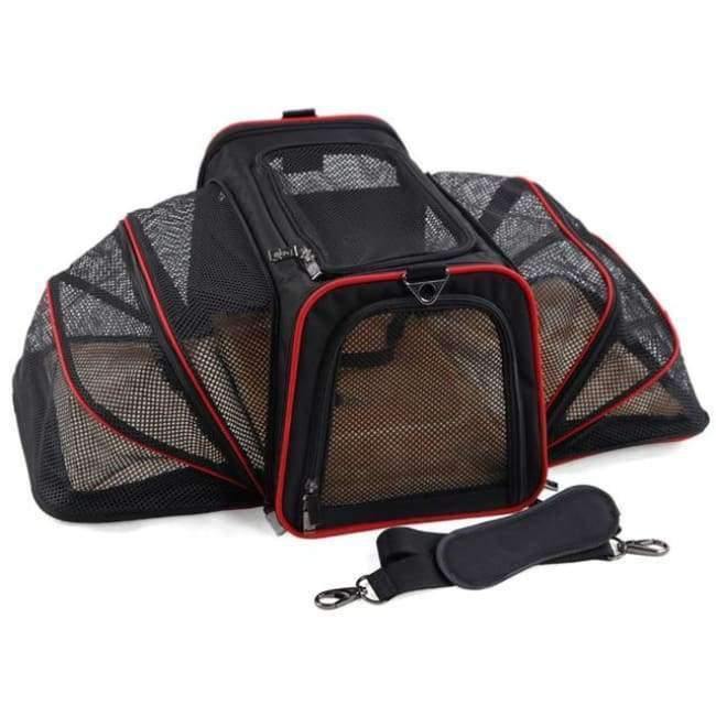 Avelena | Erweiterbare Tragbare Haustier Hund Auto Reise Tasche für Kleine Hunde Oxford Atmungsaktiver Katzen Tragetasche Outdoor Auto Reise Zubehör