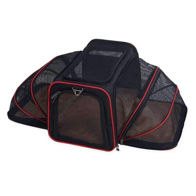 Avelena | Erweiterbare Tragbare Haustier Hund Auto Reise Tasche für Kleine Hunde Oxford Atmungsaktiver Katzen Tragetasche Outdoor Auto Reise Zubehör