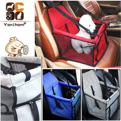 Avelena | Atmungsaktive Autositzauflage Sicherer Transport Hauskatze Welpen Tragetasche Auto Reise Zubehör Wasserdichte Hundesitztasche Korb Haustier