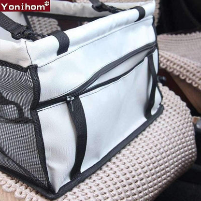 Avelena | Atmungsaktive Autositzauflage Sicherer Transport Hauskatze Welpen Tragetasche Auto Reise Zubehör Wasserdichte Hundesitztasche Korb Haustier