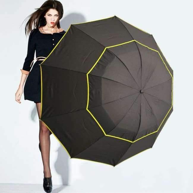 Avelena | 130Cm Große Top-Qualität Regenschirm Männer Regen Frauen Winddicht Groß Paraguas Männlich Frauen Sonne 3-Faltender Großer Regenschirm Outdoor Parapluie
