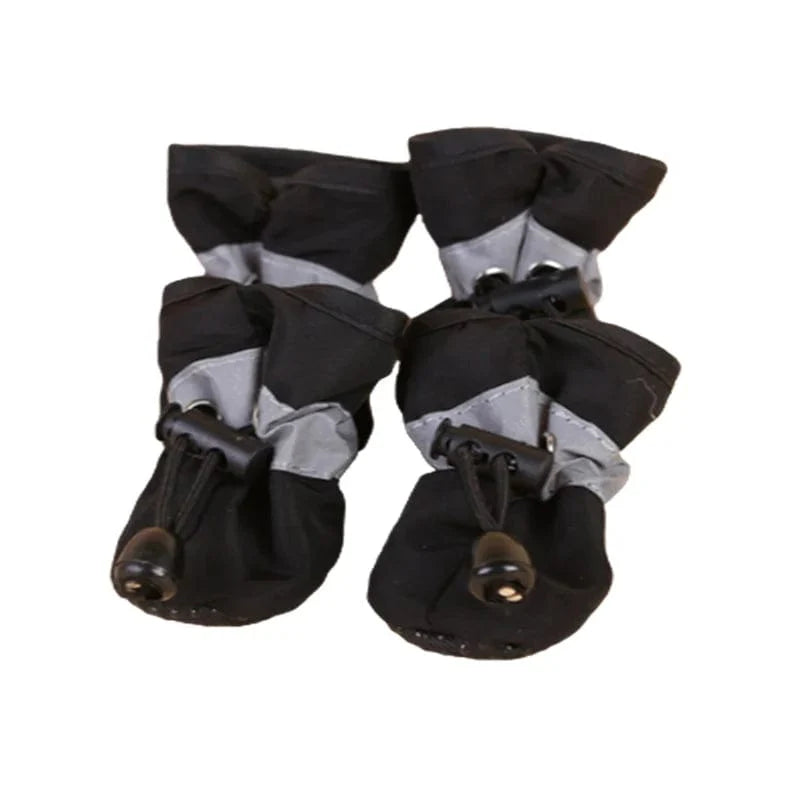 Avelena | 4Pcs/Set Wasserdichte Haustier Hundeschuhe Rutschfeste Regenhosen Schuhe für Kleine Katzen Hunde Welpen Hund Haustier Stiefel Haustier Pfoten Zubehör