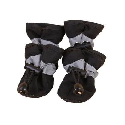 Avelena | 4Pcs/Set Wasserdichte Haustier Hundeschuhe Rutschfeste Regenhosen Schuhe für Kleine Katzen Hunde Welpen Hund Haustier Stiefel Haustier Pfoten Zubehör