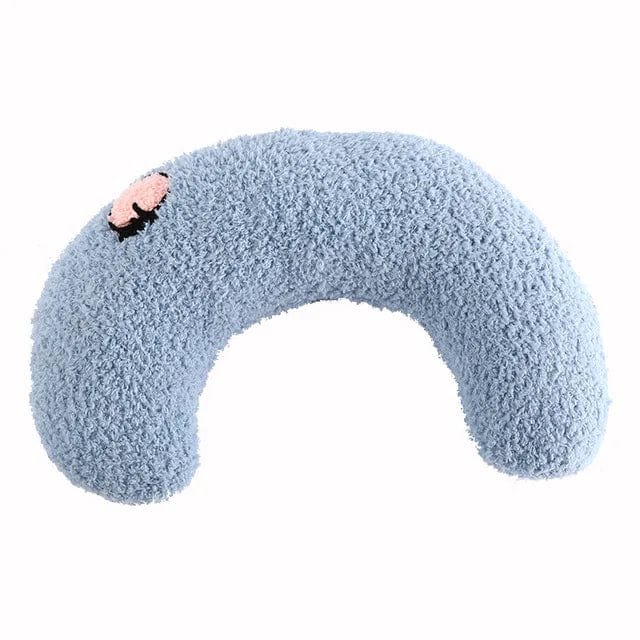 Avelena | Pet Little Pillow Fashion Nackenstütze Tiefschlaf Welpen Kätzchen U-Förmiges Kissen Hund Katze Kopfstütze Schlafkissen Haustierbedarf