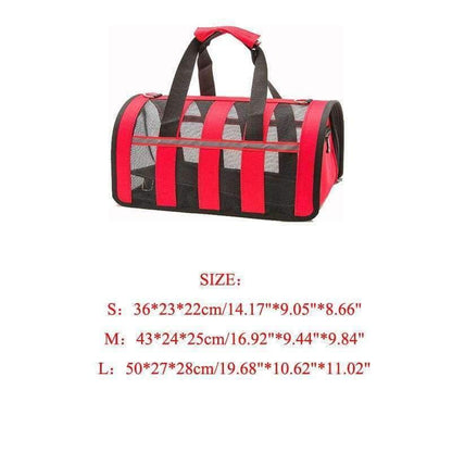 Avelena | Kleine Hundereise Tasche Haustierträger Tragbare Haustierträger Handtasche Atmungsaktive Welpen Hundetasche S-L