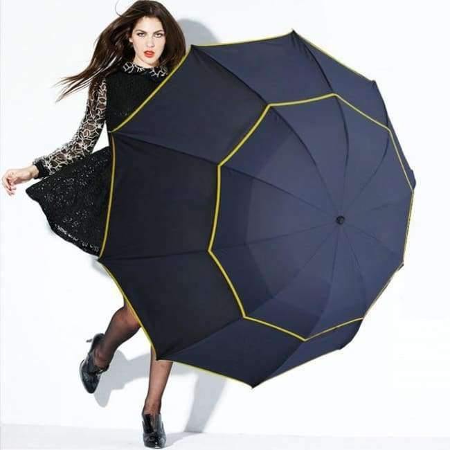 Avelena | 130Cm Große Top-Qualität Regenschirm Männer Regen Frauen Winddicht Groß Paraguas Männlich Frauen Sonne 3-Faltender Großer Regenschirm Outdoor Parapluie