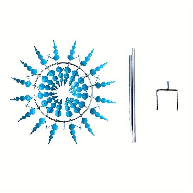 Avelena | 1 Stück Magischer Metall-Windmühle, 3D Metall Outdoor Windspiel für Hof und Garten, Einzigartige Metall kinetische Winds skulpturen & Windspiel, Windfänger Metall Outdoor Rasen Terrasse Dekoration Wind skulptur
