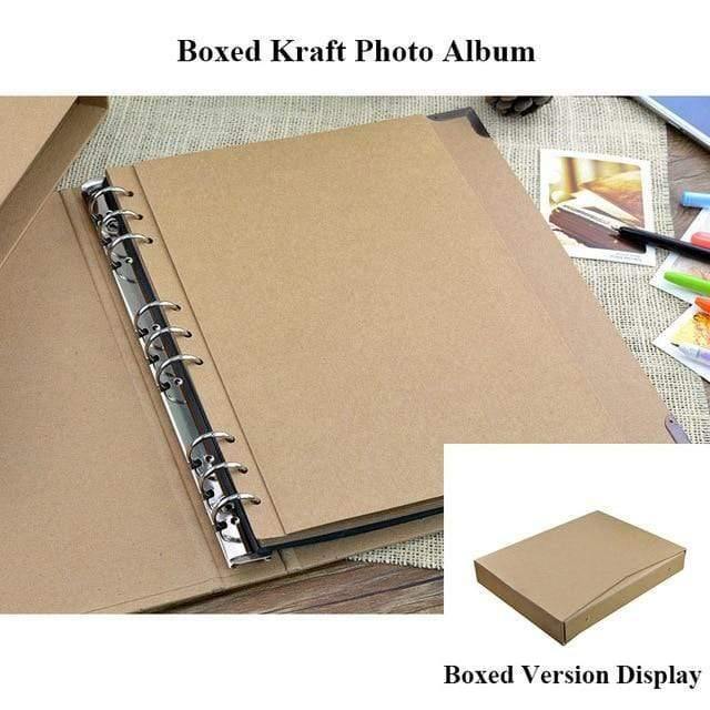 Avelena | 30 Seiten Blanko/Losblätter Fotoalbum Scrapbook Handgemacht/Hochzeit/Diy/Selbstklebend/Papier Fotoalbumhülle Kraftalbum Für Fotos