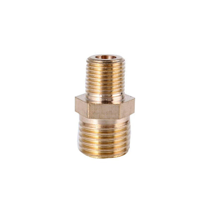Avelena | Messingrohr Sechskantnippel Fitting Kupplungsstecker Schnelle Adapter 1/8 1/4 3/8 1/2 3/4 1 Bsp Männliches Gewinde Wasser Öl Gas Kraftstoff