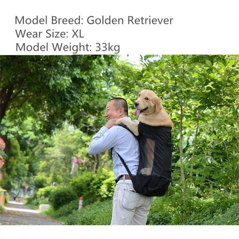 Avelena | Hundetasche Träger Haustier Hund Rucksack für Große Mittelgroße Kleine Hunde Atmungsaktive Reise Hundeträger für Reiten Wandern S-Xl