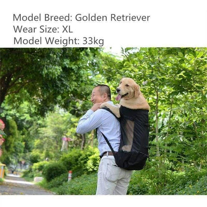 Avelena | Hundetasche Träger Haustier Hund Rucksack für Große Mittelgroße Kleine Hunde Atmungsaktive Reise Hundeträger für Reiten Wandern S-Xl