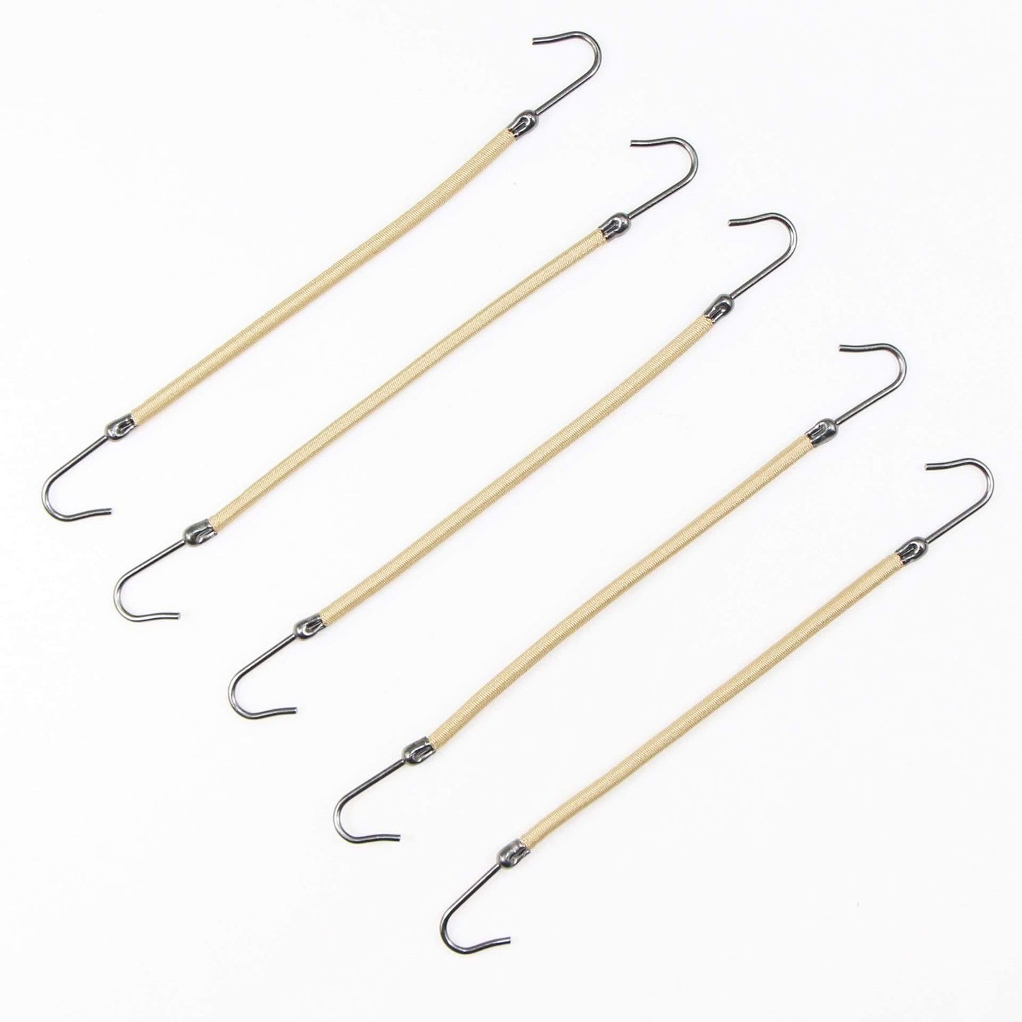 Avelena | 5 Stück Pferdeschwanz Gummibänder mit Haken für Frauen Mädchen Haargummis Haaraccessoires Styling-Werkzeuge Halter Bungee-Bänder