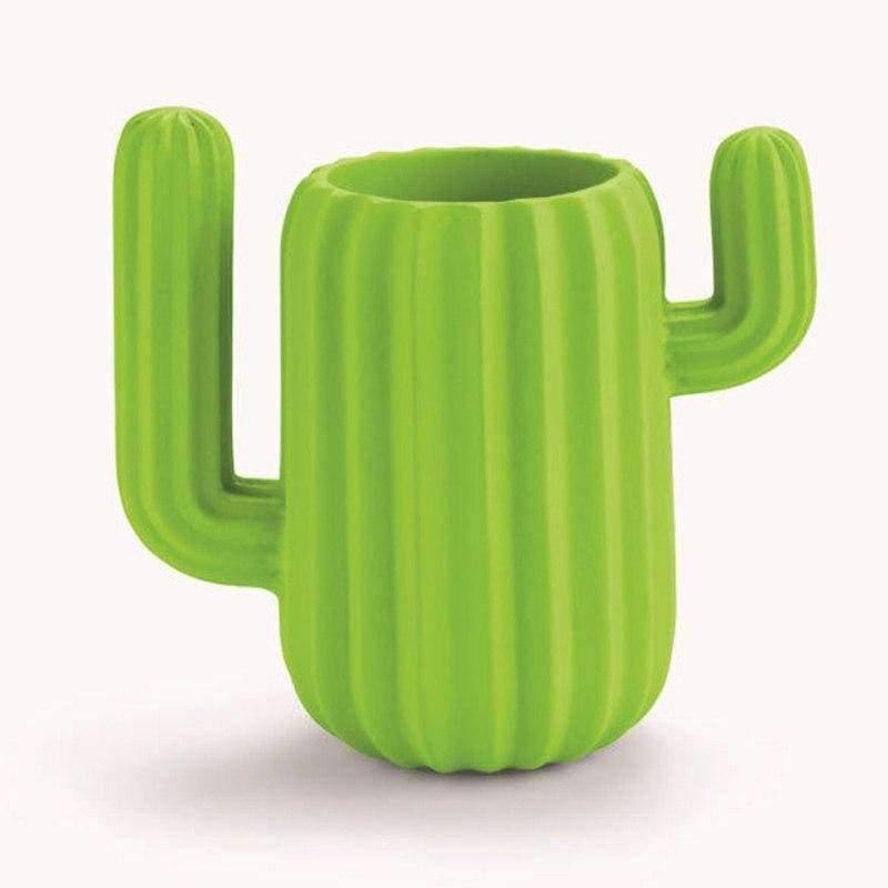 Avelena | Cactus Schreibtisch Schreibwaren Organizer Plastik Stifthalter Magnetbehälter für Bürozubehör Hausbedarf