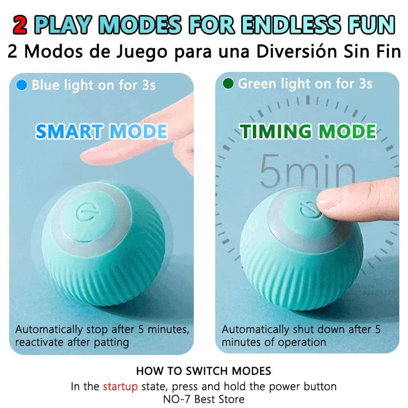 Avelena | Katze Interaktiv Ball Smarte Katzenspielzeug Elektronisch Interaktives Katzenspielzeug Innen Automatisch Rollender Magischer Ball Katzenzubehör