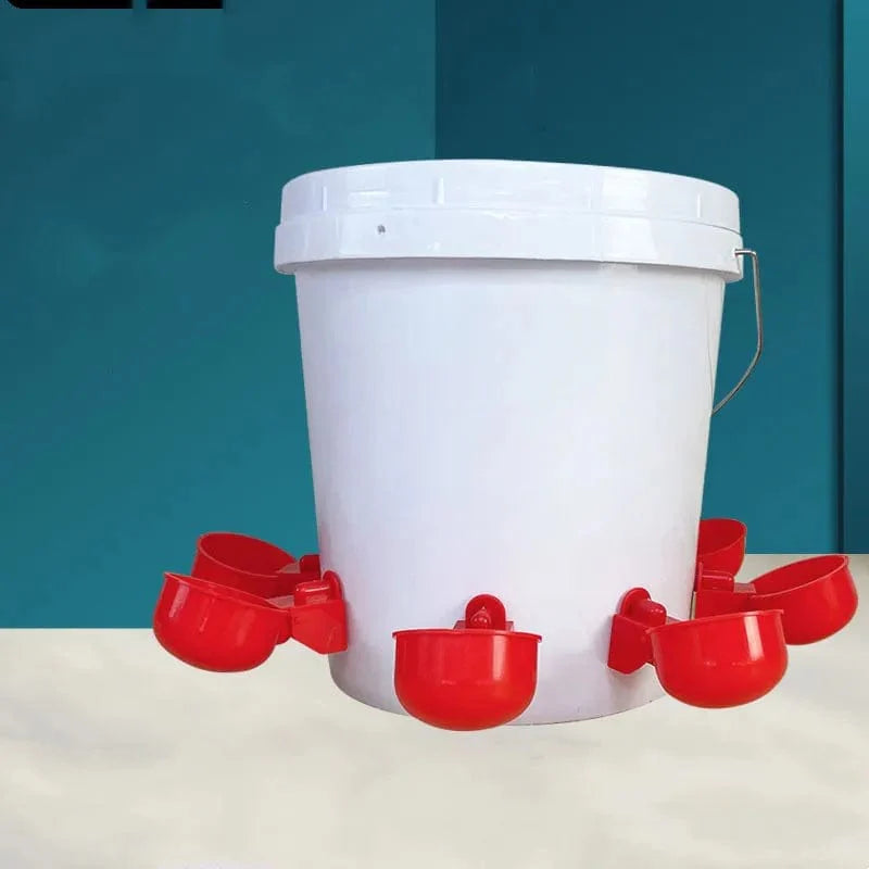 Avelena | Hühnertrinkbecher Automatischer Tränker Hühnerfütterer Plastik Geflügelwassertränke Trinkwasserfütterer Für Küken Enten Gänse Wachteln