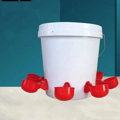 Avelena | Hühnertrinkbecher Automatischer Tränker Hühnerfütterer Plastik Geflügelwassertränke Trinkwasserfütterer Für Küken Enten Gänse Wachteln