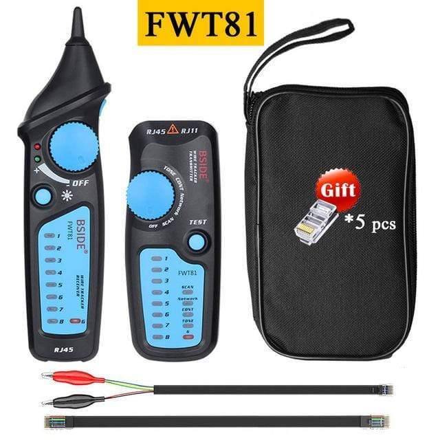 Avelena | Netzwerk-Kabel-Tracker-Tester Bside Fwt82 81 Rj45 Rj11 Telefonkabel-Toner Ethernet Lan-Tracker-Analyzer-Detektor-Leitungsfinder