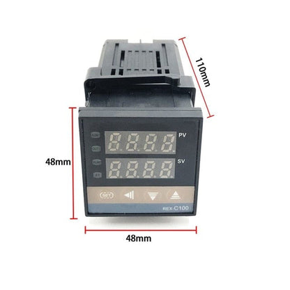 Avelena | Rex-C100 Digitale Pid Temperaturregler Thermostat Ssr Ausgang + Max. 40A Ssr Relais + K Thermoelementsonde Hohe Qualität