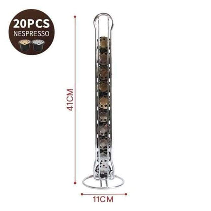 Avelena | Speicher Dolce Gusto Nespresso Kapselhalter Edelstahl Display Kapselregal Stand Küchentisch Metallregal Kostenloser Versand