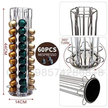 Avelena | Speicher Dolce Gusto Nespresso Kapselhalter Edelstahl Display Kapselregal Stand Küchentisch Metallregal Kostenloser Versand