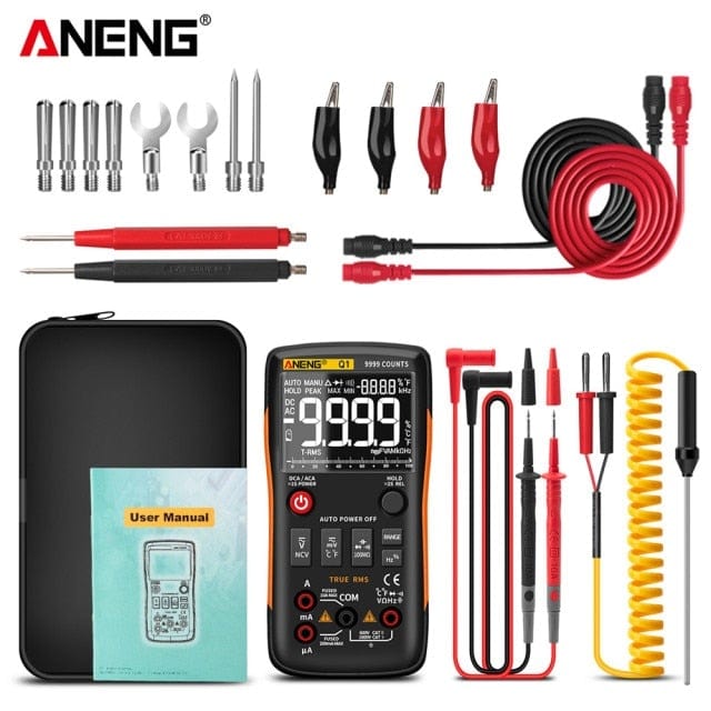 Avelena | Aneng Q1 Digitale Multimeter 9999 Analogtester Wahrer Rms Professionelles Multimeter Diy Transistor Kondensator Ncv Tester Lcr Meter