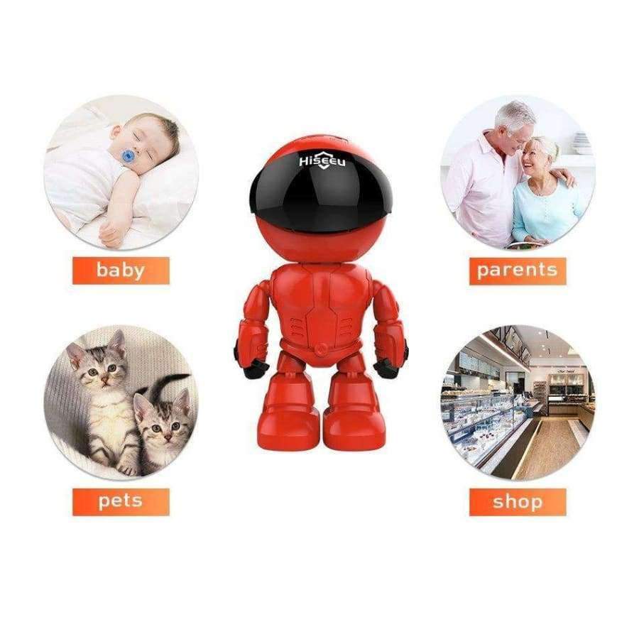 Avelena | Hiseeu Wireless Robot Ip Kamera 960P Wifi Cctv Hd Baby Monitor Fernbedienung Sicherheitskamera Netzwerk Wlan Zwei-Wege-Audio