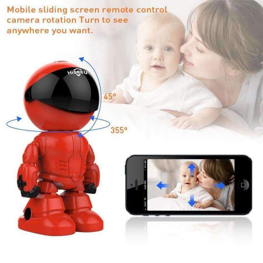 Avelena | Hiseeu Wireless Robot Ip Kamera 960P Wifi Cctv Hd Baby Monitor Fernbedienung Sicherheitskamera Netzwerk Wlan Zwei-Wege-Audio