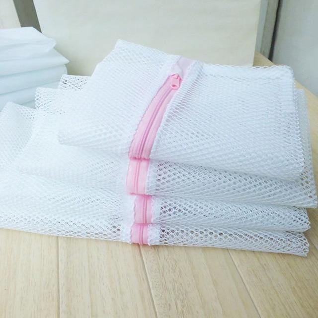 Avelena | 4 Stück/Set Wäschebeutel Zum Waschen Mesh Wäschebeutel Bh Unterwäsche Wäschebeutel Waschmaschinen Schutznetz Pflege Netz