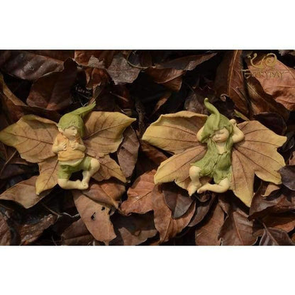 Avelena | Kollektion Engel Figur Miniatur Feengarten Ornament Blatt Baby Weihnachtsbaum Dekoration Für Zuhause Weihnachtsgeschenk