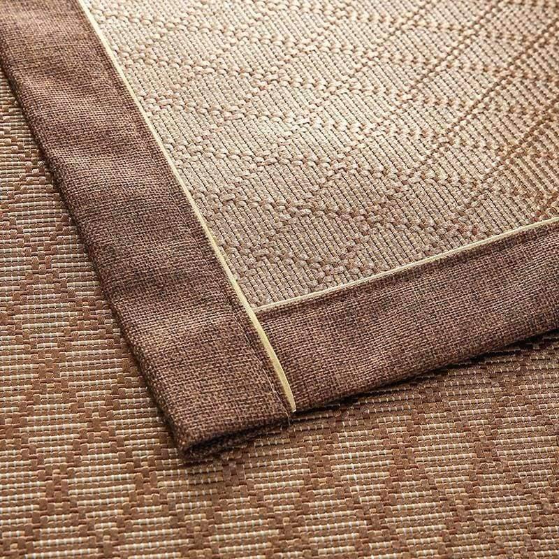 Avelena | Sommer Kühlendes Geometrisches Muster Matte Rattan Sofa Bezug Atmungsaktiv Rutschfest Modernes Heimtextil Sofa Handtuch Für 30 Größen