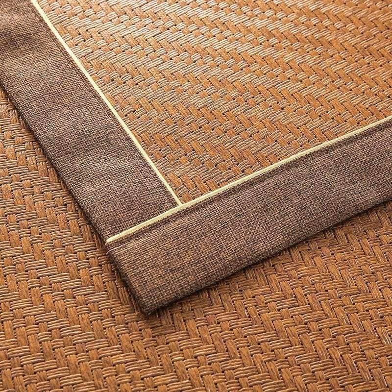 Avelena | Sommer Kühlendes Geometrisches Muster Matte Rattan Sofa Bezug Atmungsaktiv Rutschfest Modernes Heimtextil Sofa Handtuch Für 30 Größen