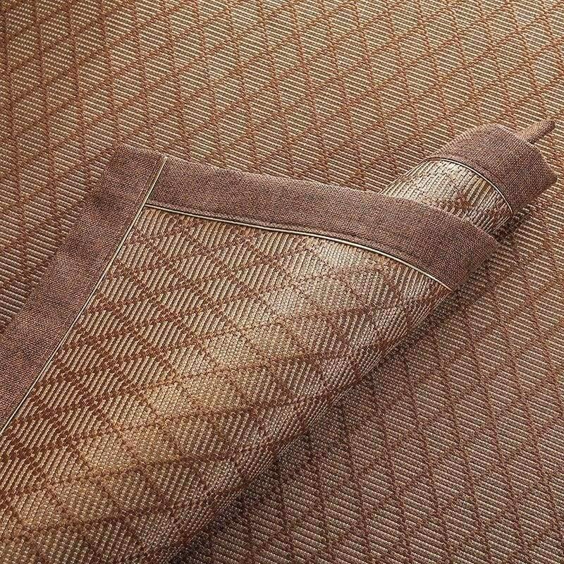 Avelena | Sommer Kühlendes Geometrisches Muster Matte Rattan Sofa Bezug Atmungsaktiv Rutschfest Modernes Heimtextil Sofa Handtuch Für 30 Größen